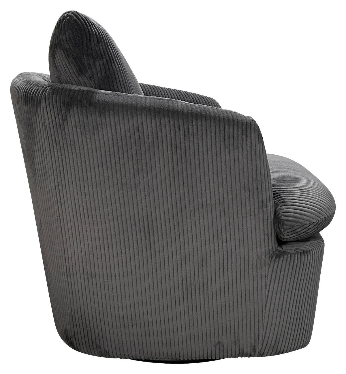 SESSEL in Cord Dunkelgrau  - Dunkelgrau, Basics, Textil (72/78/77cm) - MID.YOU