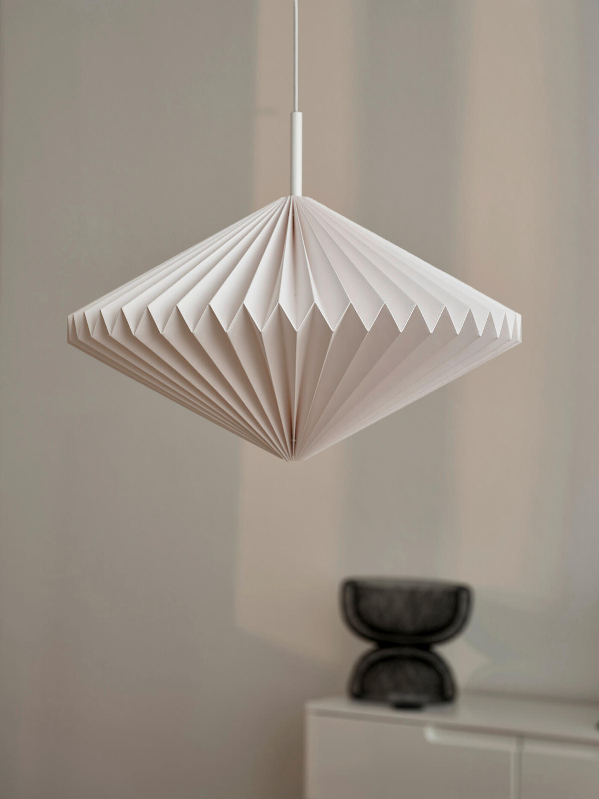 HÄNGELEUCHTE 45/140 cm  - Weiß, Basics, Papier/Metall (45/140cm) - Osram