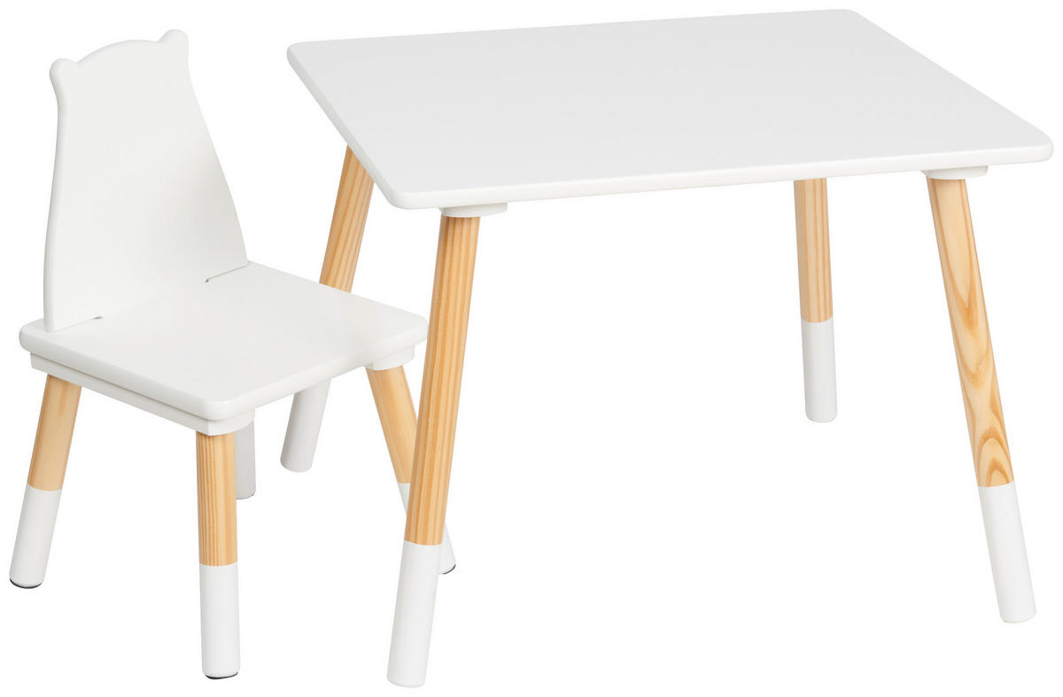 KINDERSITZGRUPPE Kasimir  - Naturfarben/Weiß, Basics, Holz/Holzwerkstoff - My Baby Lou