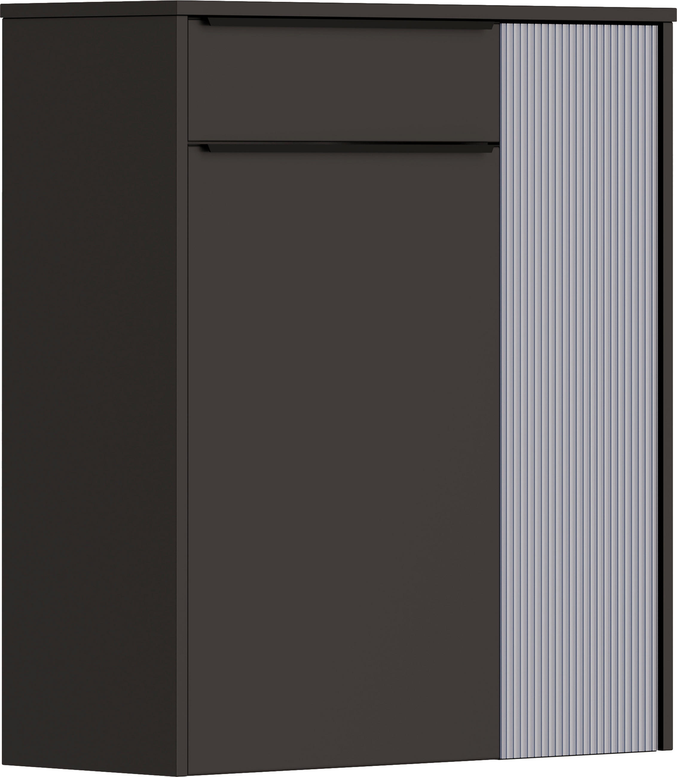HÄNGESCHUHSCHRANK  in 84/95/34 cm  - Graublau/Anthrazit, Design, Glas/Holzwerkstoff (84/95/34cm) - Dieter Knoll