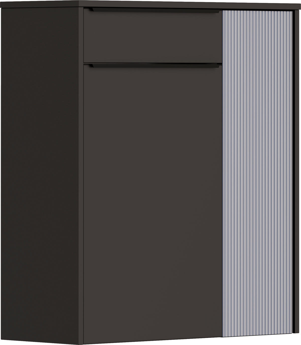 HÄNGESCHUHSCHRANK  in 84/95/34 cm  - Graublau/Anthrazit, Design, Glas/Holzwerkstoff (84/95/34cm) - Dieter Knoll