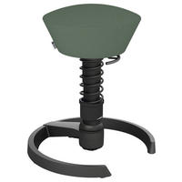 BÜROHOCKER 55/45,66/55 cm  - Pastellgrün/Schwarz, Basics, Textil/Metall (55/45,66/55cm) - Aeris