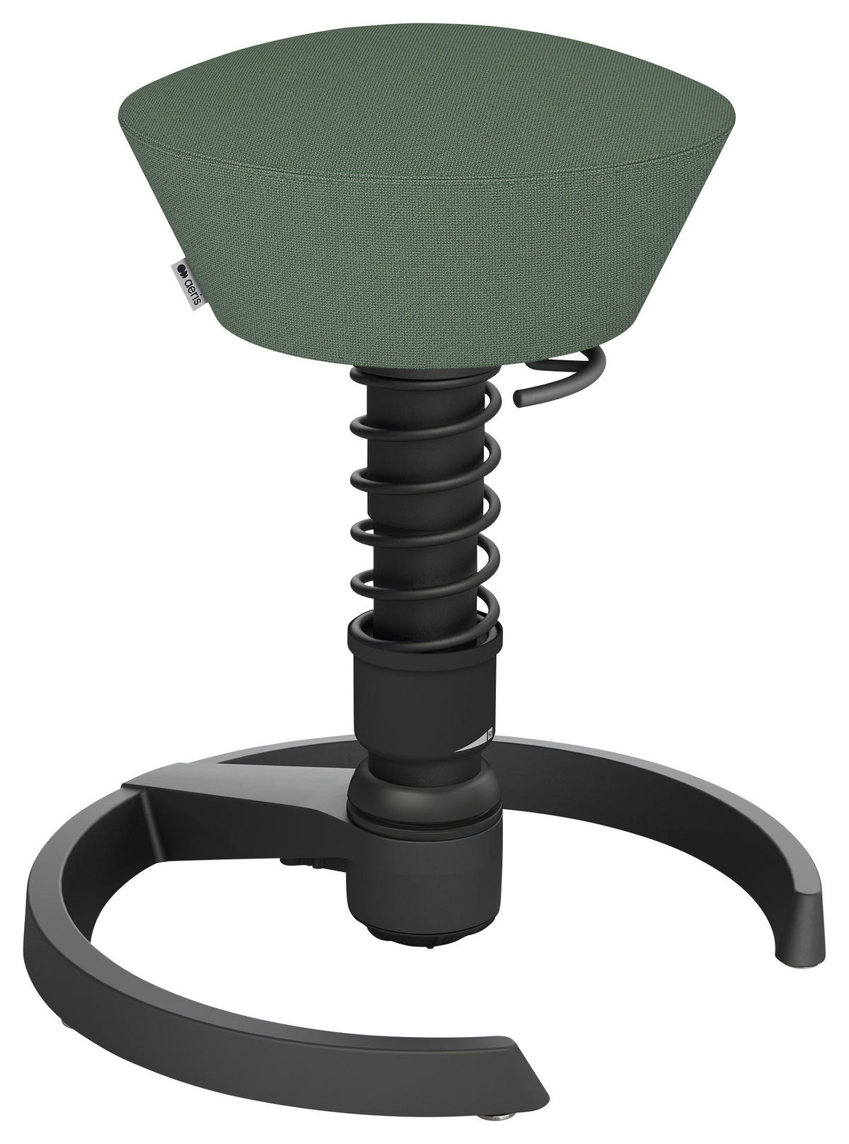 BÜROHOCKER 55/45,66/55 cm  - Pastellgrün/Schwarz, Basics, Textil/Metall (55/45,66/55cm) - Aeris