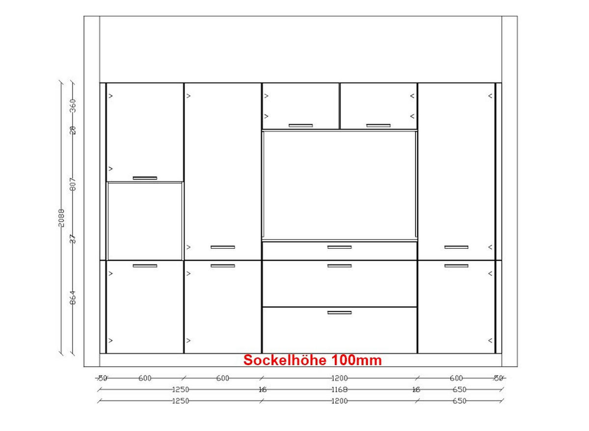 EINBAUKÜCHE Senso/Riva  - Edelstahlfarben/Eichefarben, Design, Holzwerkstoff/Metall (310cm) - Nobilia