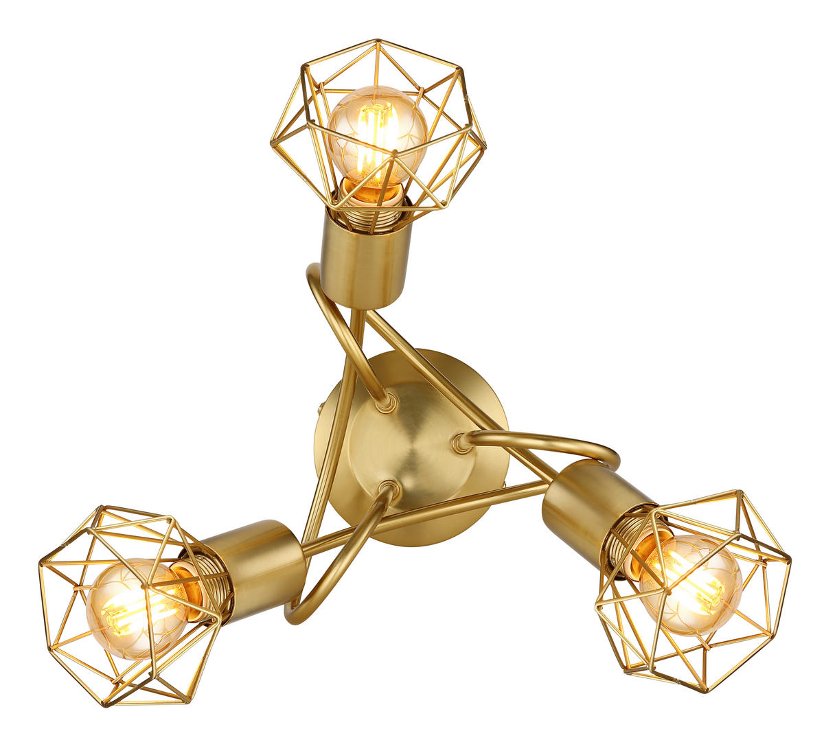 DECKENLEUCHTE  36/20 cm    - Goldfarben, Design, Metall (36/20cm) - Globo