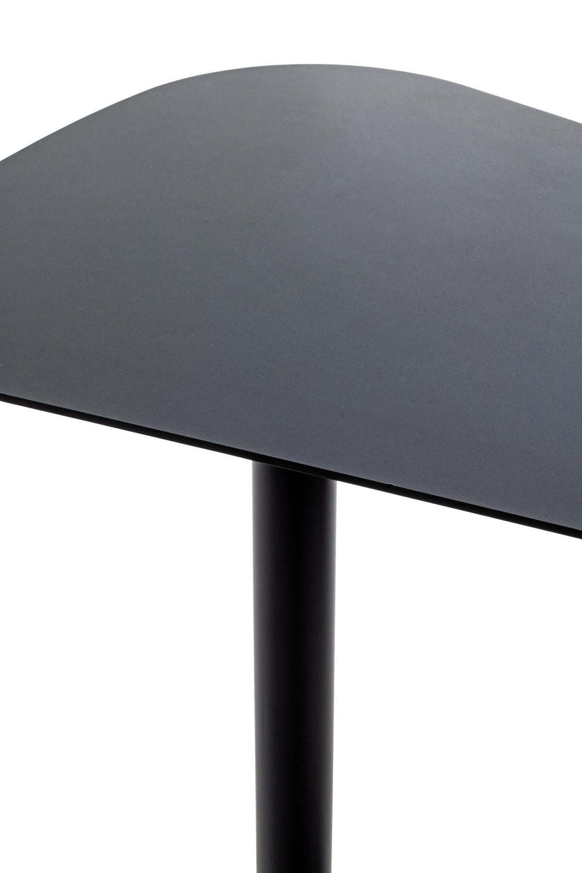 BEISTELLTISCH 53/38/60 cm Schwarz organisch  - Schwarz, Trend, Metall (53/38/60cm)