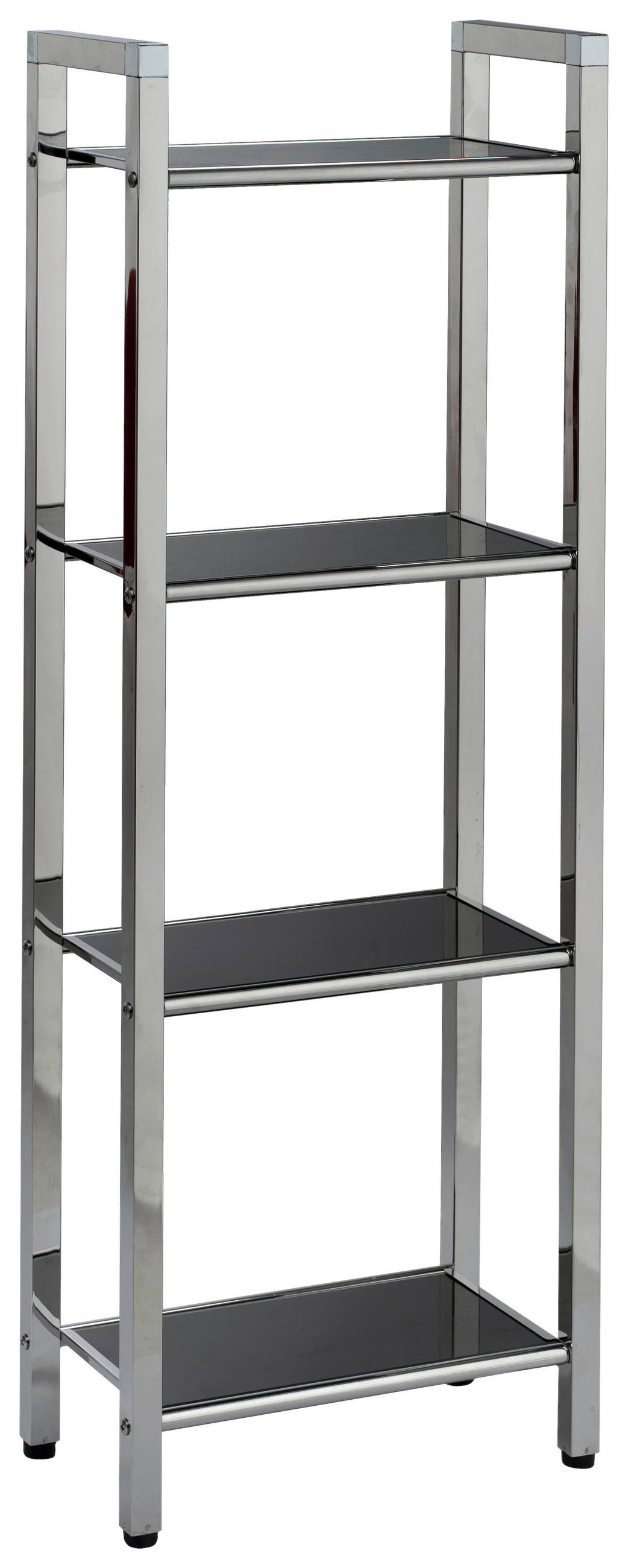 XXXLutz Regal Schwarz, Edelstahl 30.5x87x17 cm