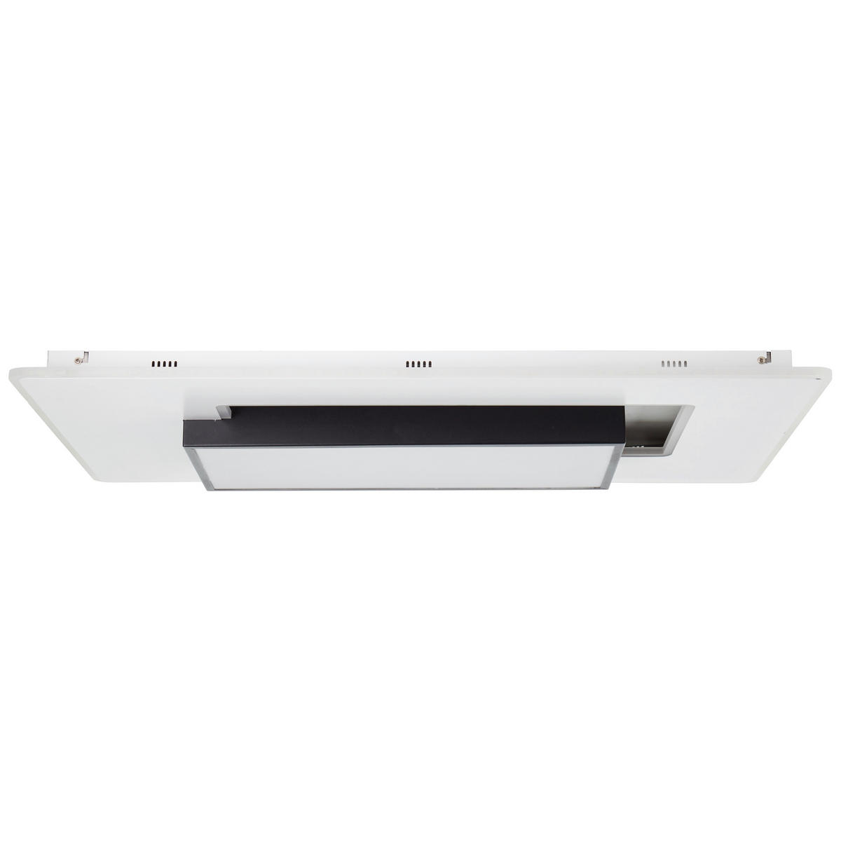 LED-DECKENLEUCHTE 60 W    80/50/7 cm  - Weiss/Schwarz, Design, Kunststoff/Metall (80/50/7cm) - Brilliant
