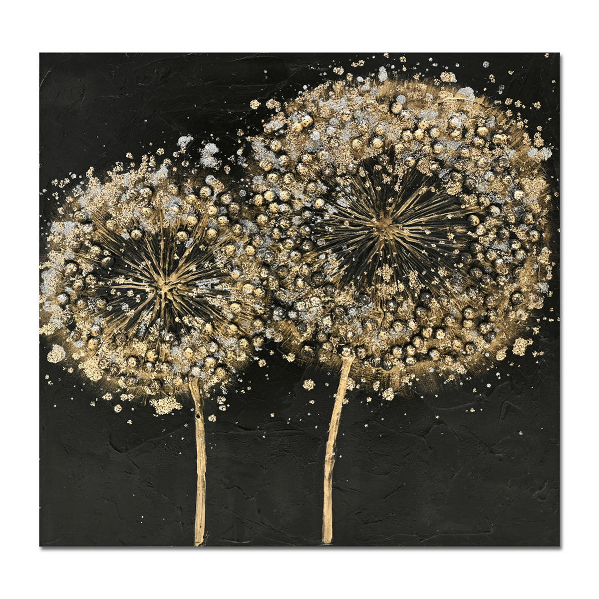 OBRAZ NA PLÁTNE, kvety, 60/60/3 cm - Design, drevo (60/60/3cm)