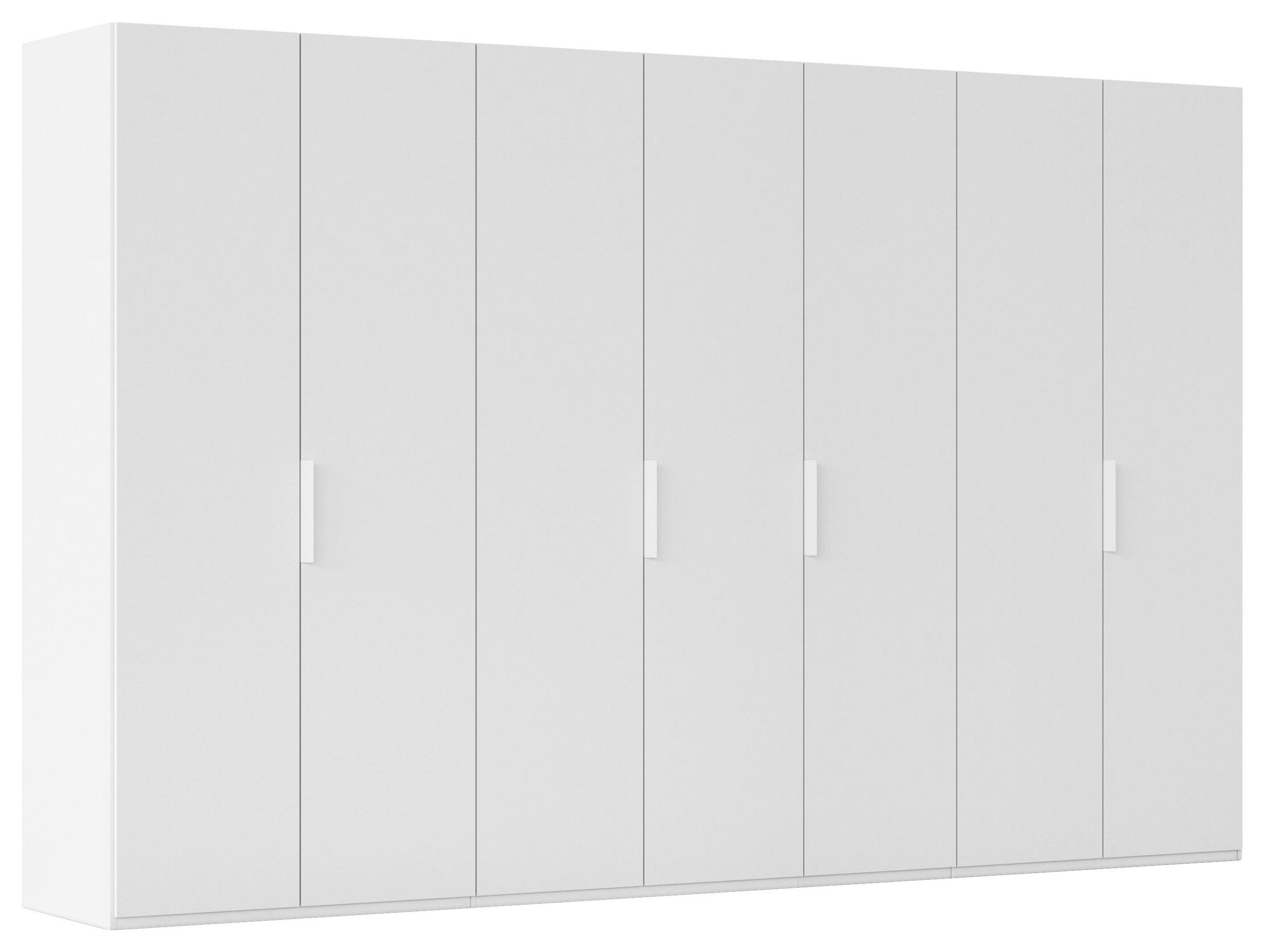 DREHTÜRENSCHRANK 350/223/61 cm,  in Weiß, 7-türig  - Weiß, Basics, Holzwerkstoff/Metall (350/223/61cm) - Novel