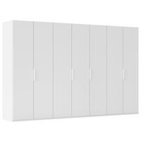 DREHTÜRENSCHRANK 350/235/61 cm,  in Weiß, 7-türig  - Weiß, Basics, Holzwerkstoff/Metall (350/235/61cm) - Novel