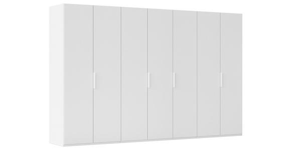 DREHTÜRENSCHRANK 350/235/61 cm,  in Weiß, 7-türig  - Weiß, Basics, Holzwerkstoff/Metall (350/235/61cm) - Novel