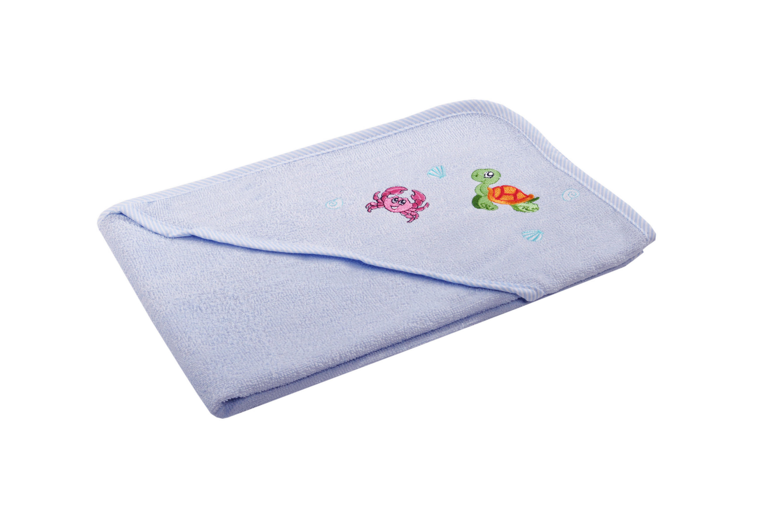 BRISAČA S KAPUCO      70/70 cm     - modra, Basics, tekstil (70/70cm)