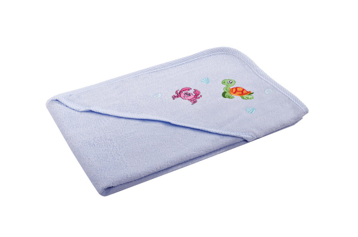 RUČNIK S KAPULJAČOM  70/70 cm   plava   - plava, Basics, tekstil (70/70cm)
