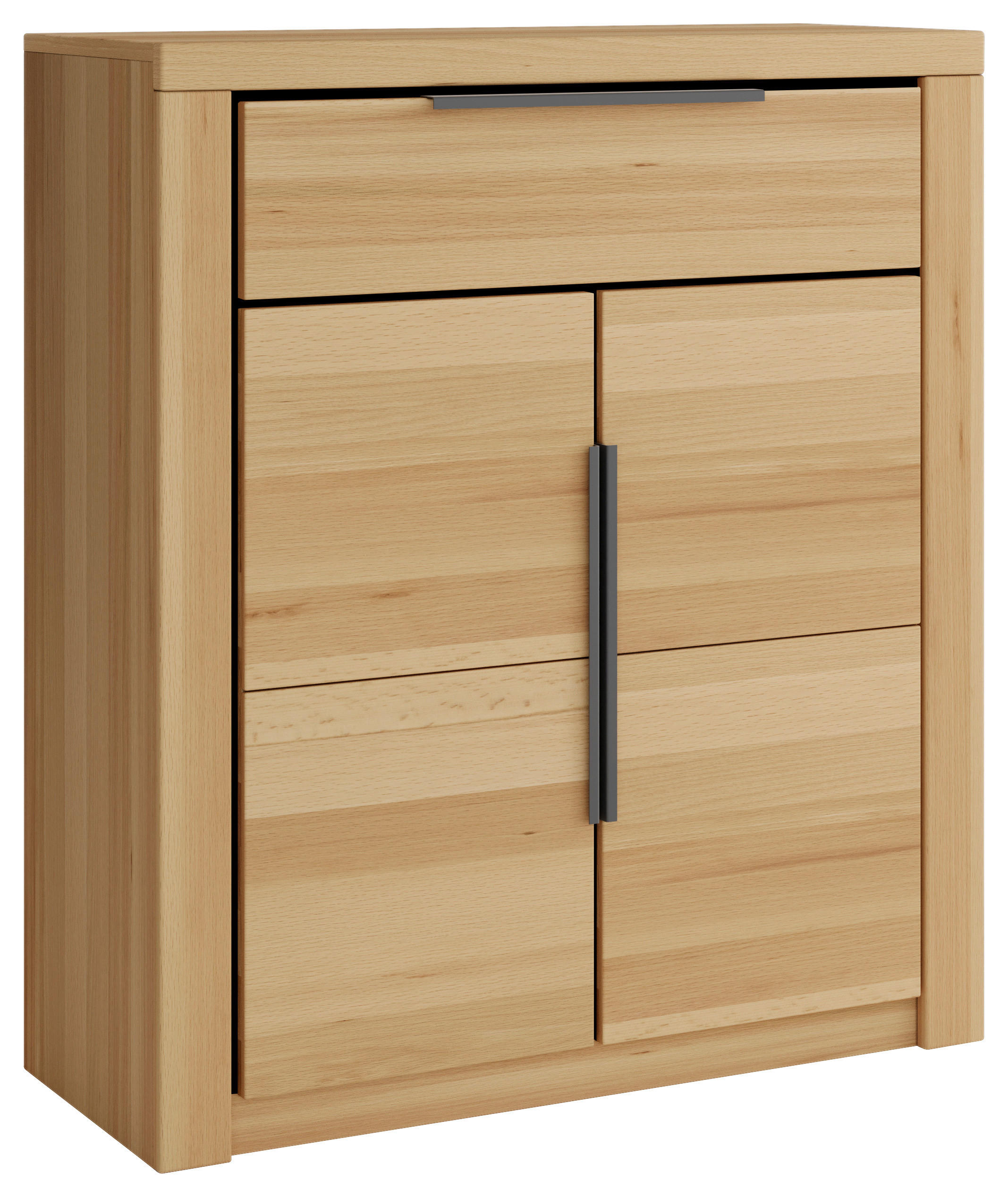 SCHUHSCHRANK Buche massiv Buchefarben  - Buchefarben/Schwarz, Design, Holz/Holzwerkstoff (80/107/40cm) - Livetastic