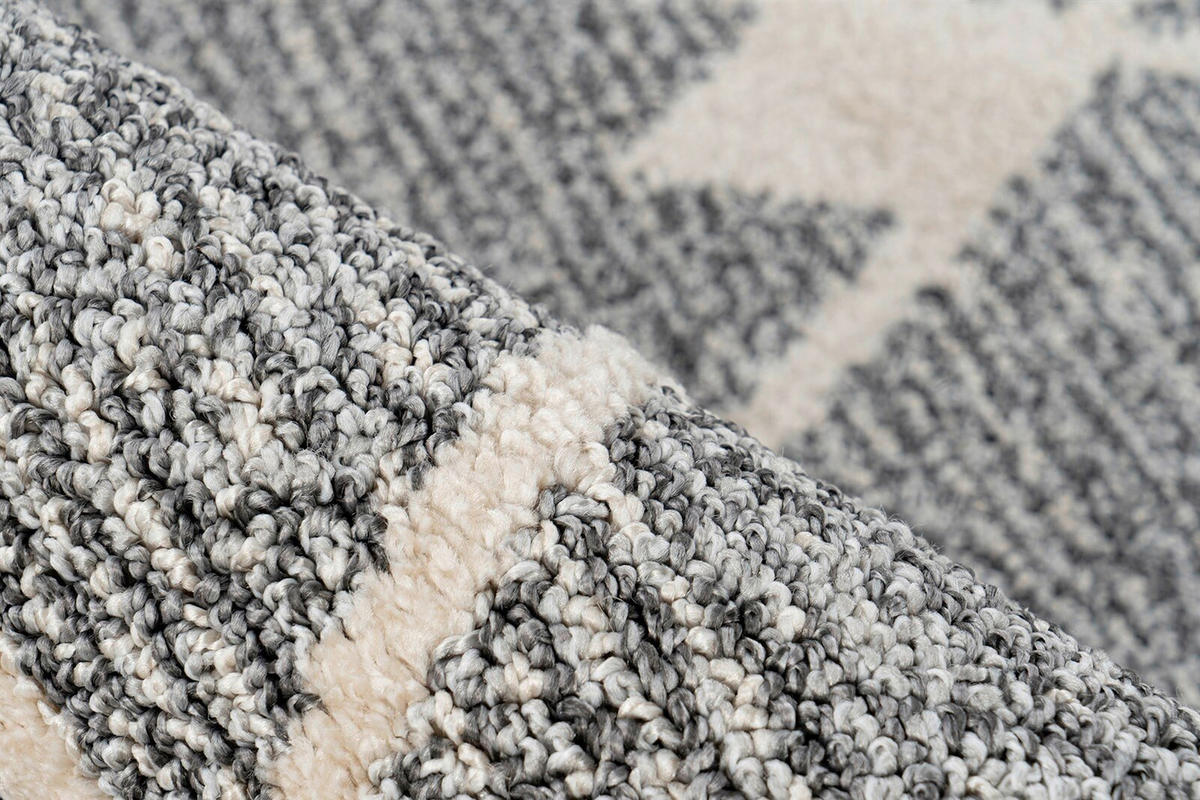 FLACHWEBETEPPICH  Wohnzimmer 160/230 cm Grau, Beige rechteckig  - Beige/Grau, Basics, Textil (160/230cm) - Kayoom