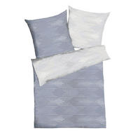 POSTELJNINA IKAT 240/200 cm saten modra  - modra, Basics, tekstil (240/200cm) - Kaeppel