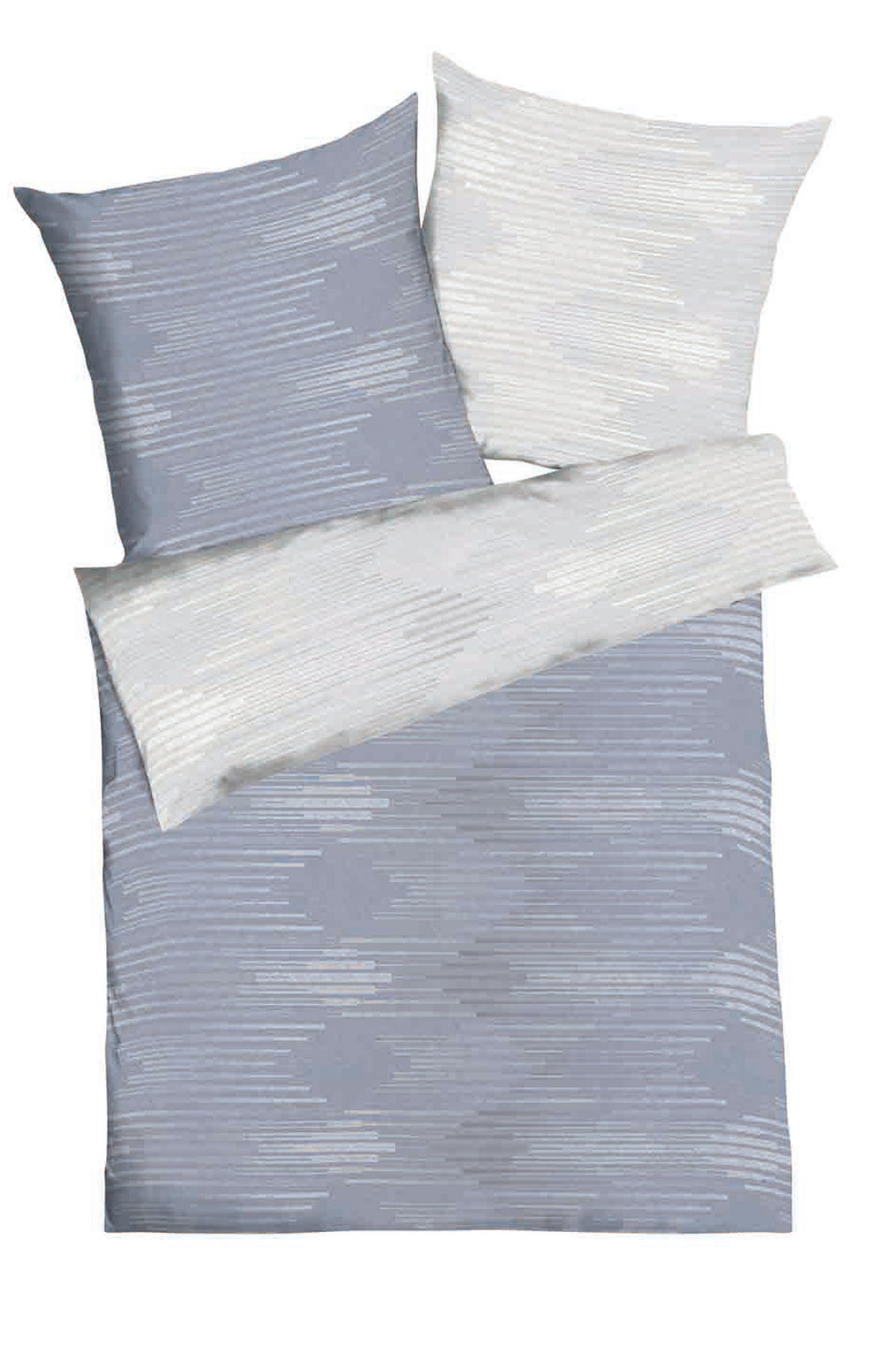 POSTELJNINA IKAT 240/200 cm saten modra  - modra, Basics, tekstil (240/200cm) - Kaeppel