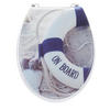 WC-SITZ Grau  - Grau, Basics, Kunststoff (45/36/5cm)