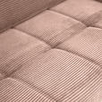 ECKSOFA in Cord Altrosa  165/295 cm  - Schwarz/Altrosa, KONVENTIONELL, Textil/Metall (165/295cm) - Carryhome