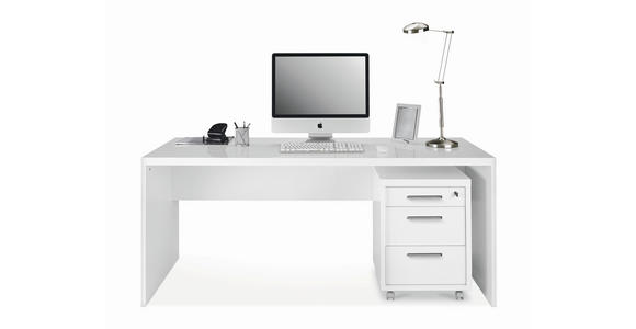 ROLLCONTAINER 48/63/45 cm  - Weiß Hochglanz/Anthrazit, Design, Holzwerkstoff/Kunststoff (48/63/45cm) - Carryhome