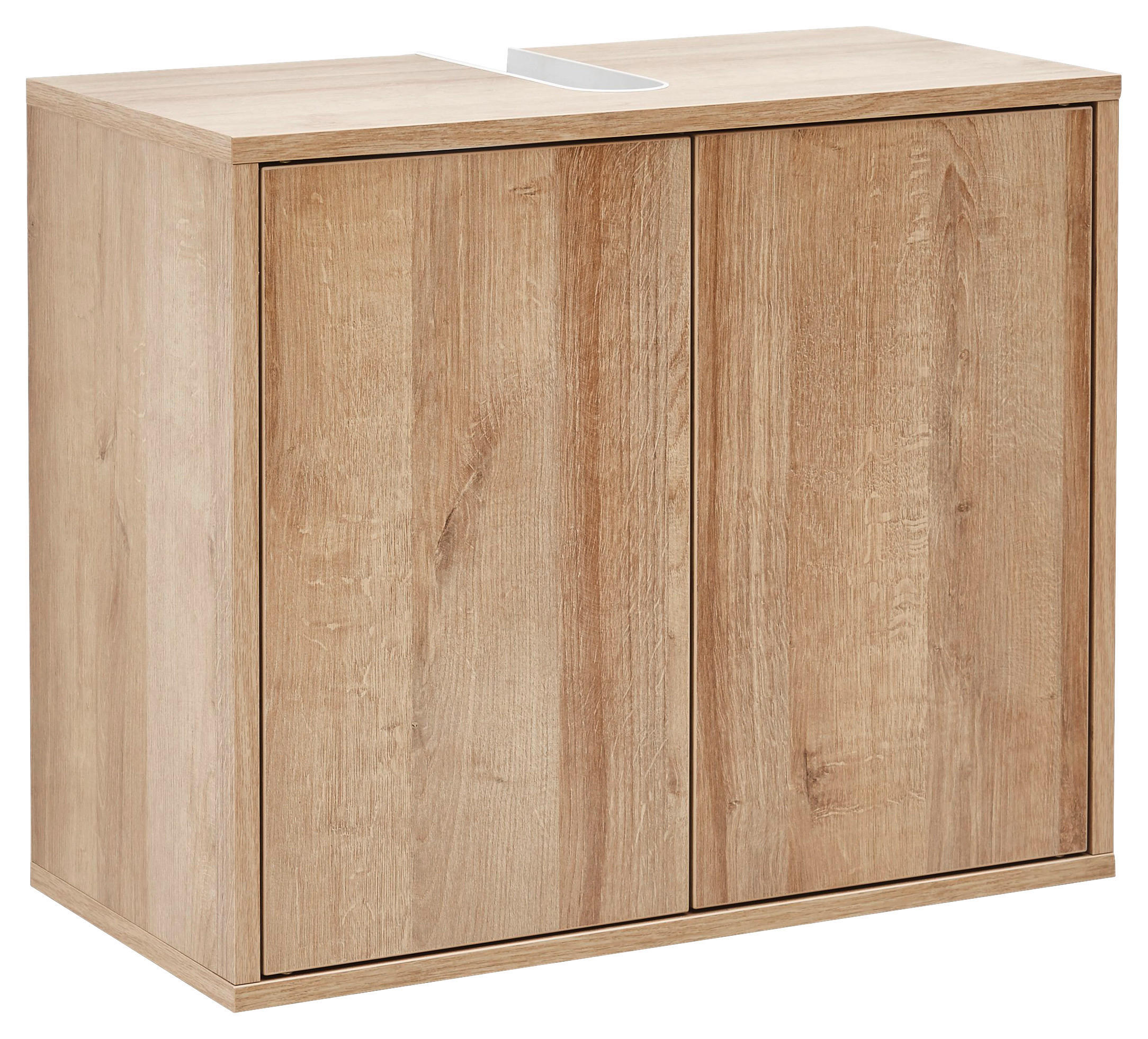Mid.you Waschbeckenunterschrank Eiche 60x50x30.5 cm