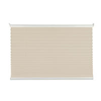 PLISSEE  halbtransparent   100/130 cm   - Sandfarben, Basics, Textil (100/130cm)