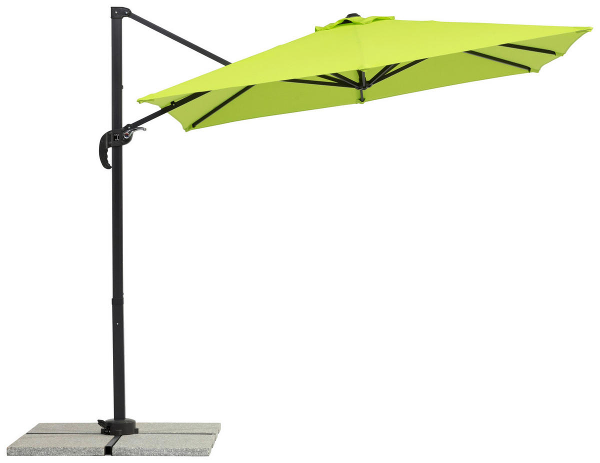 AMPELSCHIRM   - Anthrazit/Grün, Basics, Textil/Metall (300/239/230cm) - Schneider