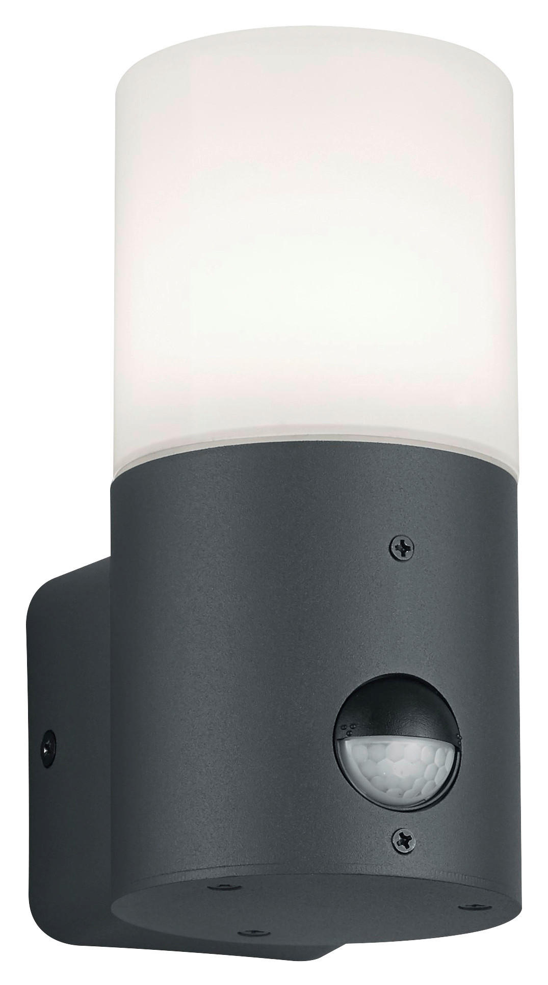 AUßENWANDLEUCHTE Hoosic 8,5/17,5 cm   - Anthrazit/Weiß, Basics, Kunststoff/Metall (8,5/17,5cm) - Trio Leuchten