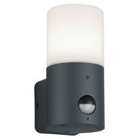 AUßENWANDLEUCHTE 8,5/17,5 cm   - Anthrazit/Weiß, Basics, Kunststoff/Metall (8,5/17,5cm)