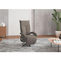 SESSEL in Flachgewebe Schlammfarben  - Schlammfarben/Schwarz, Konventionell, Textil/Metall (74/112/82cm) - Sit & More
