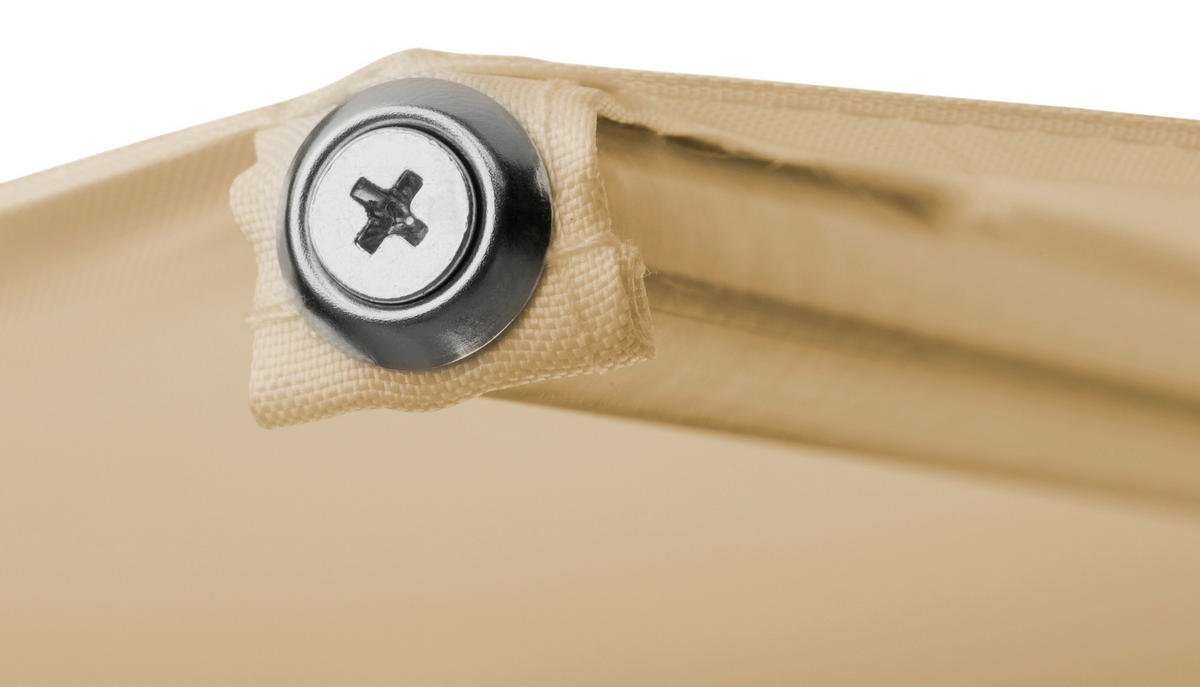 SONNENSCHIRM   - Silberfarben/Naturfarben, Basics, Textil/Metall (270/250/270cm) - Schneider