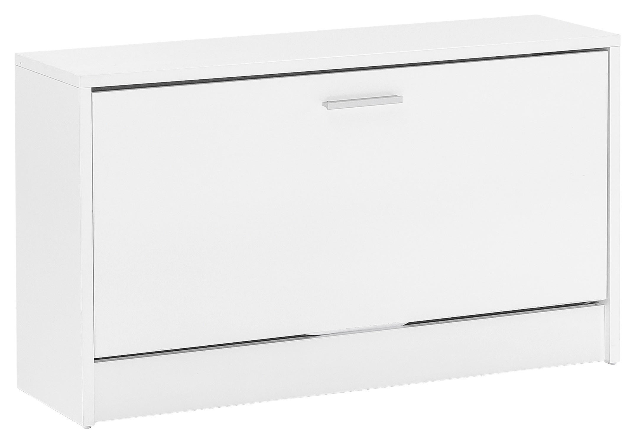 VÝKLOPNÁ SKRINKA NA TOPÁNKY, biela, 80/47/24 cm - biela/strieborná, Konventionell, kov/kompozitné drevo (80/47/24cm) - MID.YOU