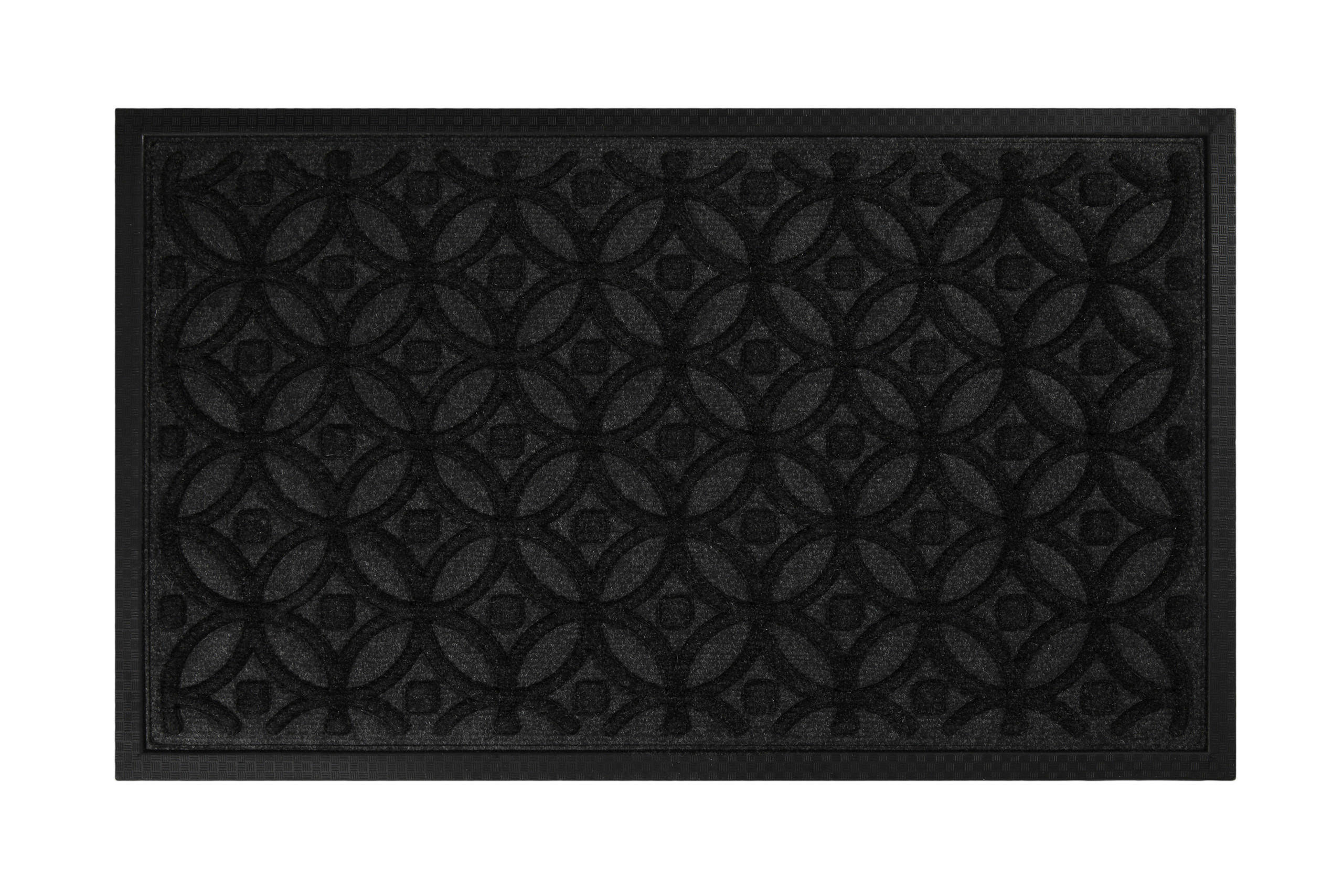 Wecon Home Fussmatte Midnight Mosaic Anthrazit, Schwarz 45x75 cm