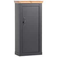 HIGHBOARD  in 72/146/38 cm  - Anthrazit/Silberfarben, Design, Holzwerkstoff/Metall (72/146/38cm) - MID.YOU