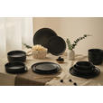 KOMBISERVICE Mika black 16-teilig  - Schwarz, Trend, Keramik - Novel