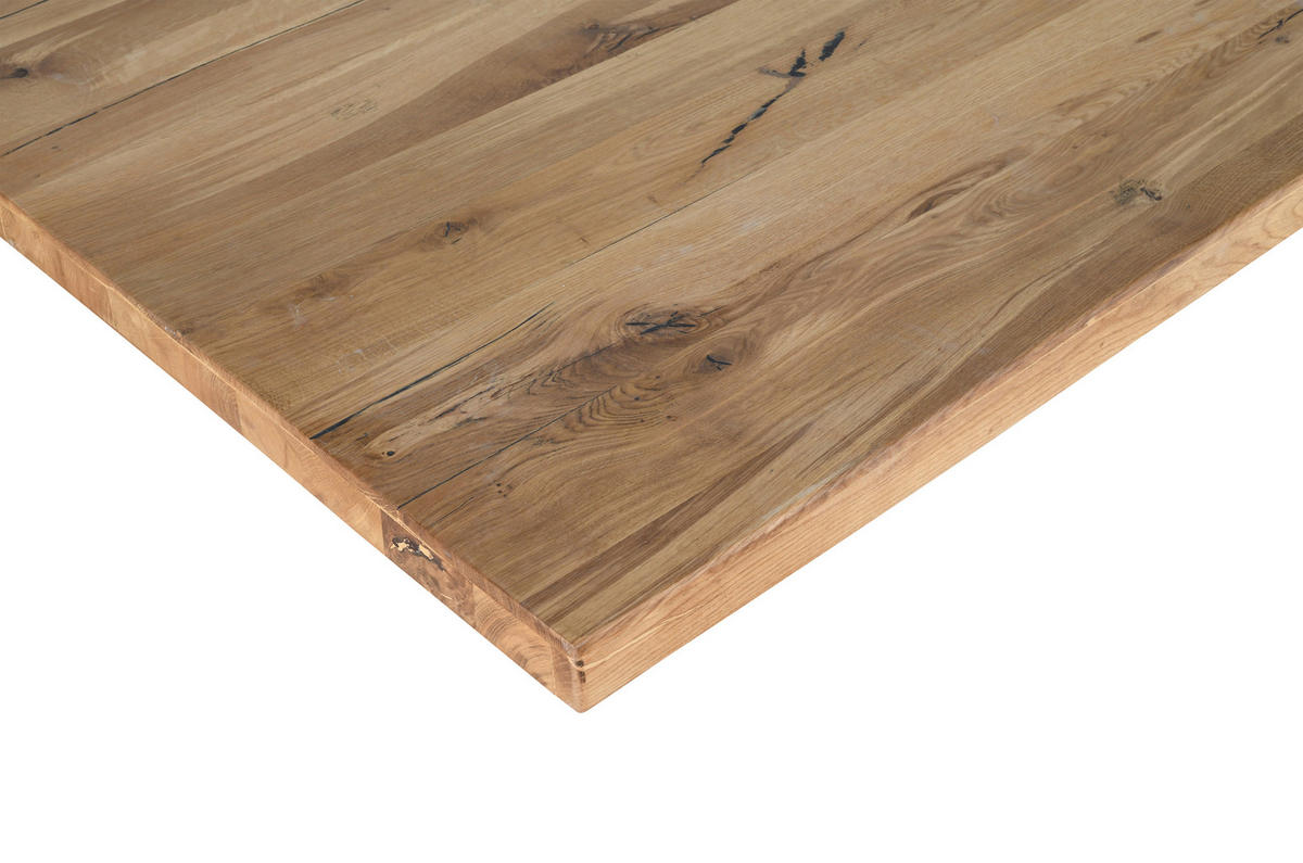 TISCHPLATTE Wildeiche massiv Wildeiche  - Wildeiche, MODERN, Holz (160/90/5,5cm) - Boxxx