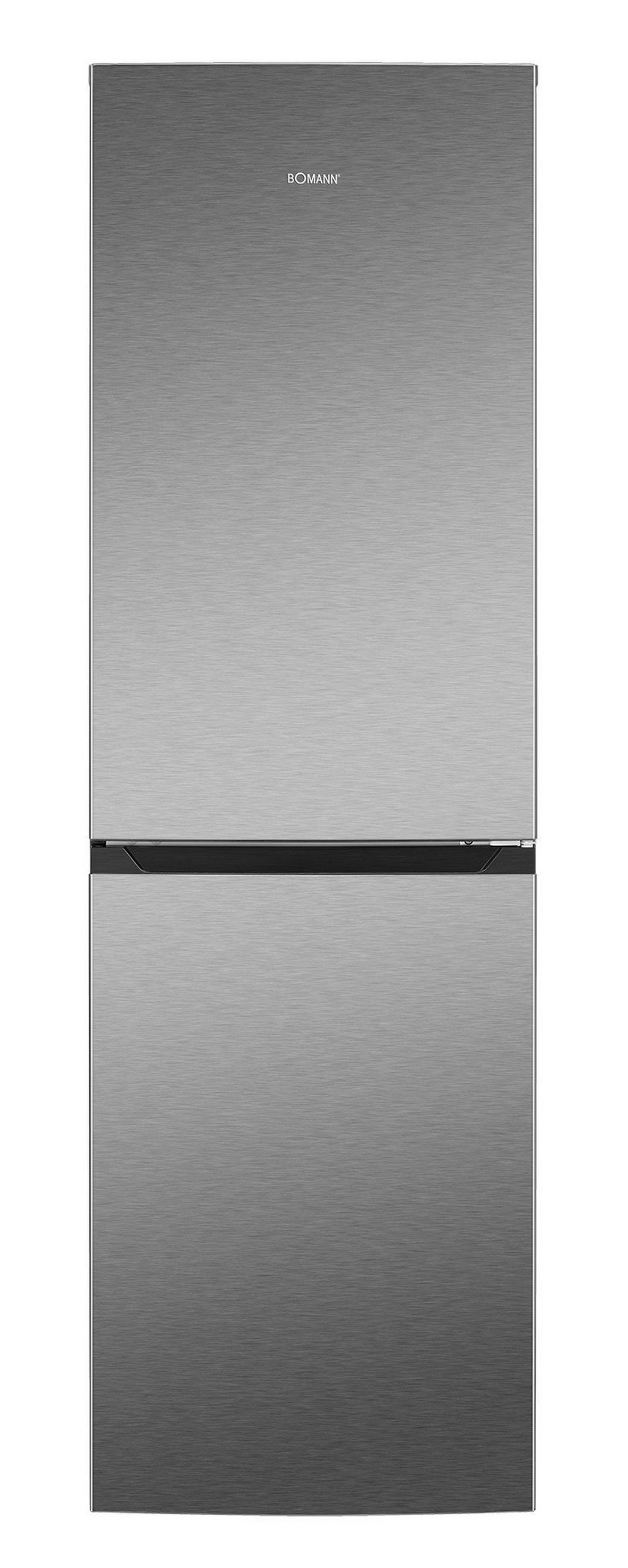KÜHL-GEFRIER-KOMBINATION 54/179,5/60 cm 773609  - Edelstahlfarben, Basics, Glas/Kunststoff (54/179,5/60cm) - Bomann