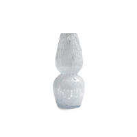 VÁZA, sklo, 34 cm - bílá, Basics, sklo (15/15/34cm)