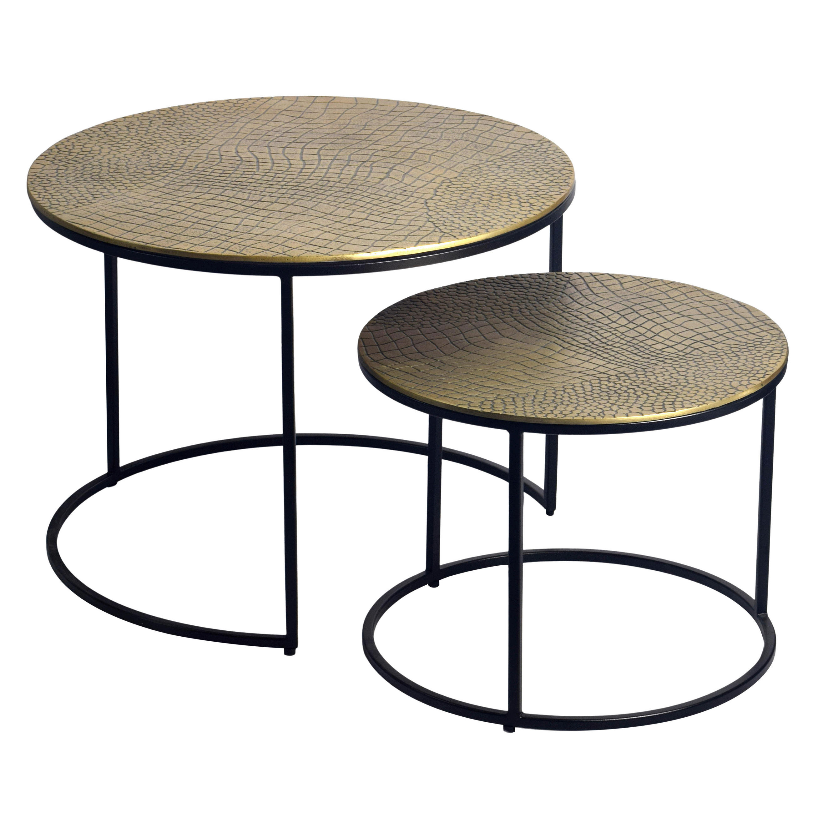 Livetastic Satztisch Gold 45x60x60 cm