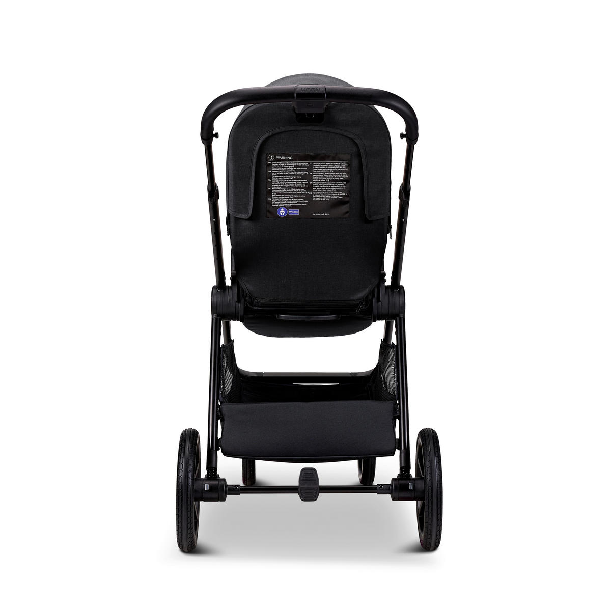 KOMBIKINDERWAGEN  Aura  Onyx Melange  - Schwarz, Basics, Textil (86/61/120cm) - Moon