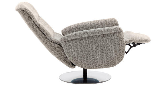 RELAXSESSEL in Textil Hellbraun  - Hellbraun/Edelstahlfarben, Design, Textil/Metall (71/112/83cm) - Dieter Knoll