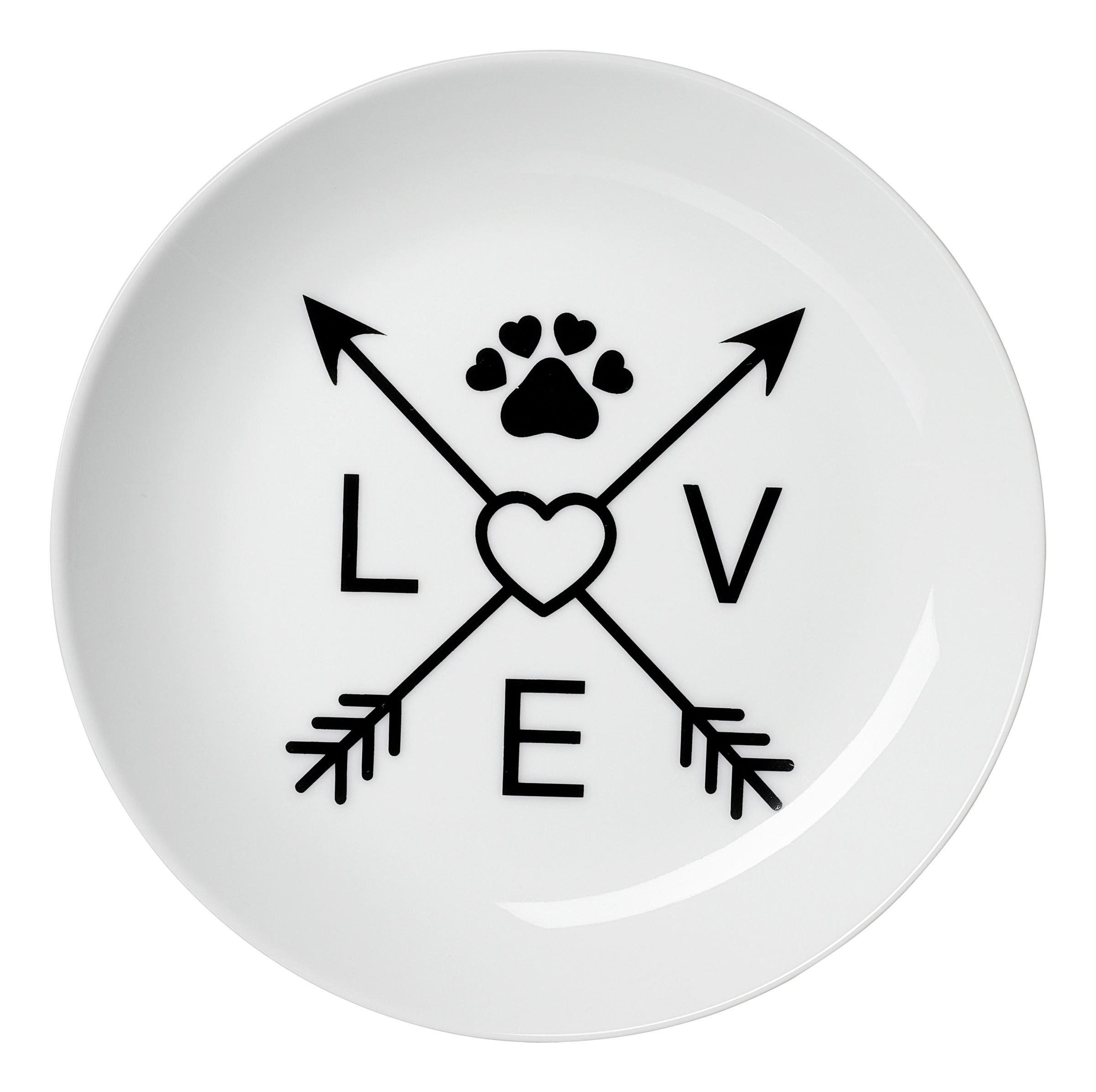 FUTTERNAPF - Schwarz/Weiß, Trend, Keramik (16,5/16,5/2,0cm) - Ritzenhoff Breker