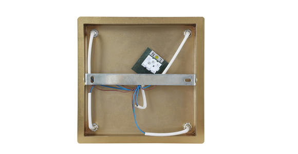 HÄNGELEUCHTE 25,5/25,5/41 cm - Goldfarben/Weiß, Trend, Glas/Metall (25,5/25,5/41cm) - Novel