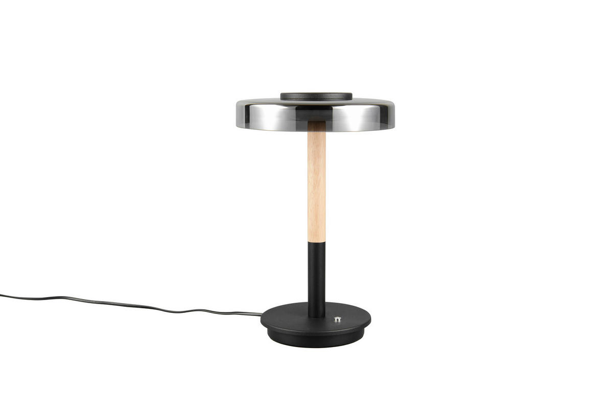 LED-TISCHLEUCHTE - Schwarz/Grau, Design, Glas/Metall (22/35cm) - Trio Leuchten