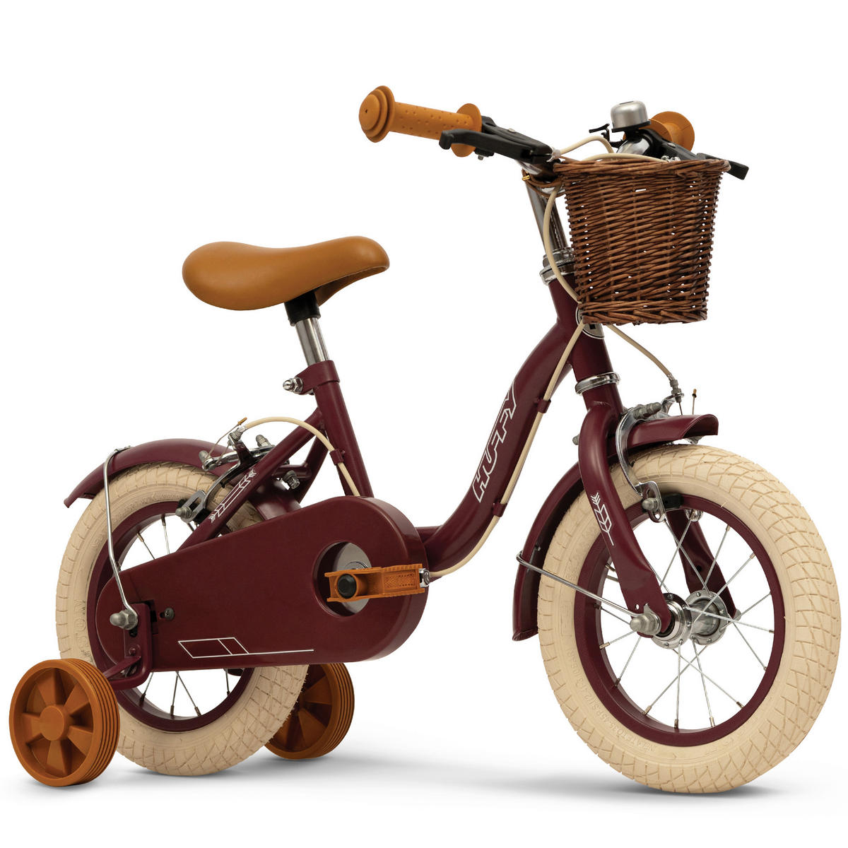 KINDERFAHRRAD 12 Zoll  - Bordeaux, Basics, Metall (47,5/62/85cm)