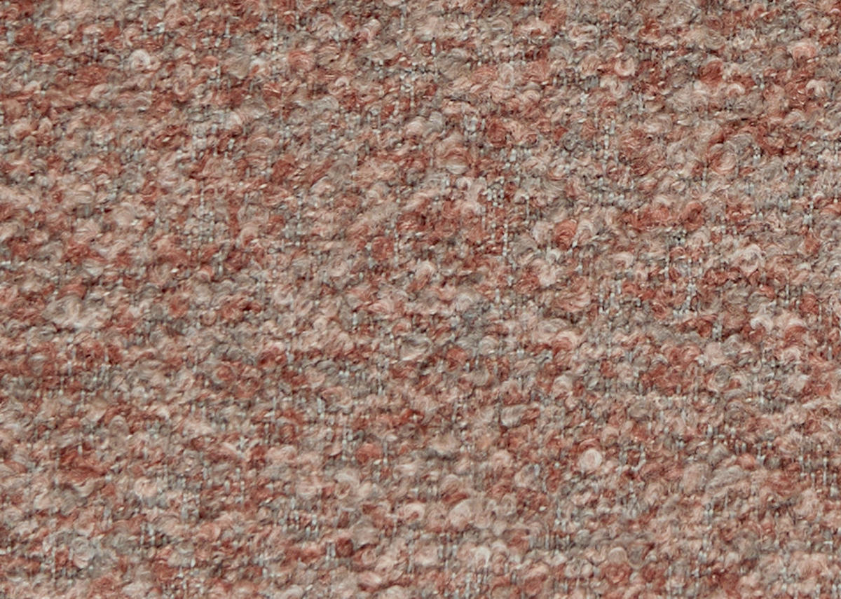 SESSEL in Bouclé Rosa  - Schwarz/Rosa, Design, Textil/Metall (80/78/80cm) - Stylife