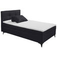 BOXBETT 120/200 cm  in Schwarz  - Schwarz, Basics, Holzwerkstoff/Textil (120/200cm) - Xora