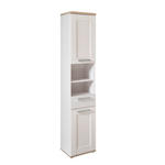 HOCHSCHRANK 38/190/32 cm  - Silberfarben/Lärchefarben, KONVENTIONELL, Holzwerkstoff/Kunststoff (38/190/32cm) - Xora