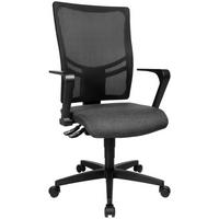 DREHSTUHL Webstoff, Netz Anthrazit, Schwarz  - Anthrazit/Schwarz, Design, Kunststoff/Textil (48/97-110/48cm) - Voleo
